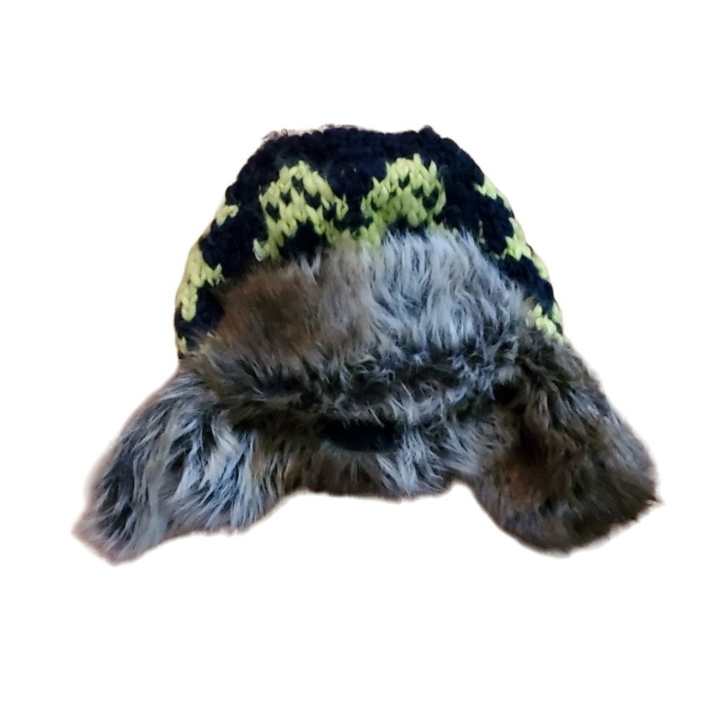 77kids Fleece Lined Furry Sweater Hat